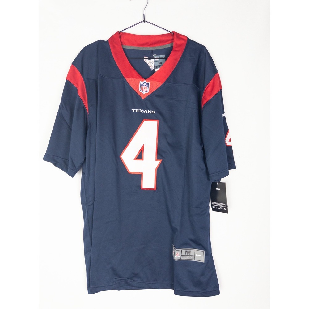NWT Nike x NFL Houston Texans Jersey #4 Watson Mens M Short Sleeve On Field - Picture 1 of 7